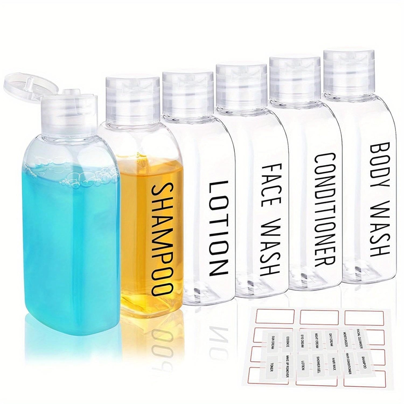 Dry Shampoo Travel - 4pcs 100ml Transparent Travel Bottles with