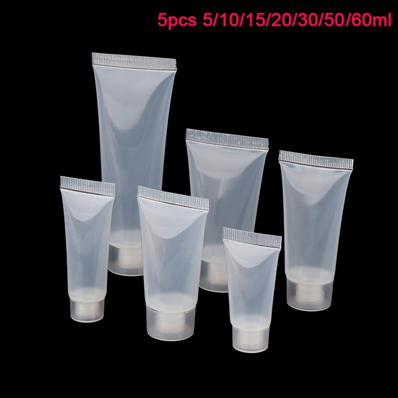 Dry Shampoo Travel - 5pcs 10-50ml Squeeze Lotion Container Refillable