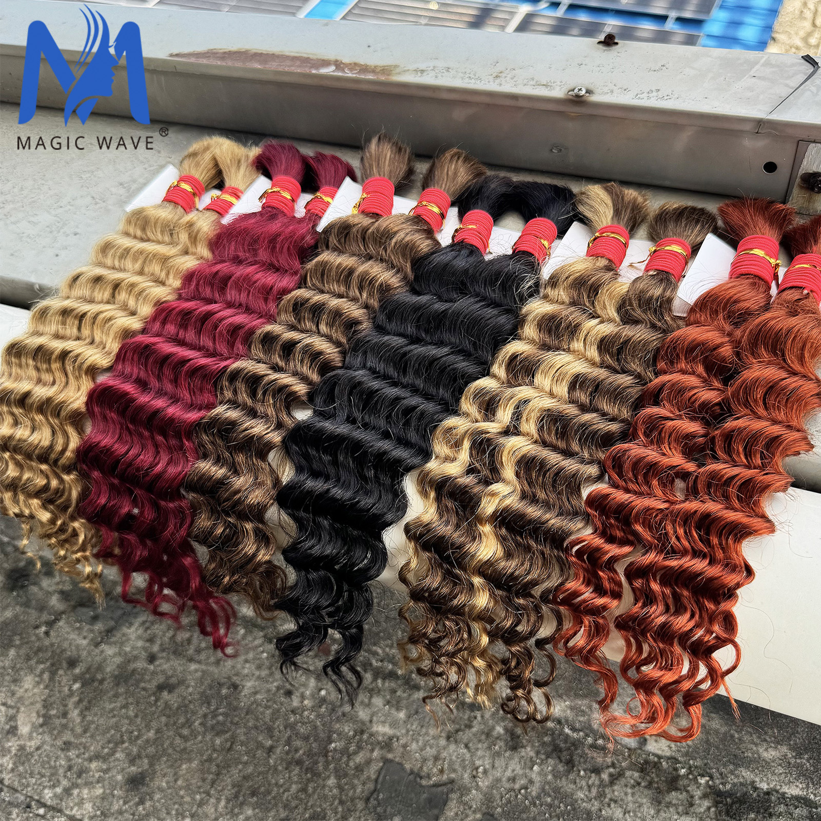Hair Care For Wavy Hair - 16-24inch Human Hair Bulk for Braiding
