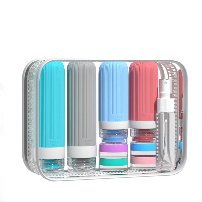Dry Shampoo Travel - Silicone Travel Bottles Set, Leak-Proof Refillable