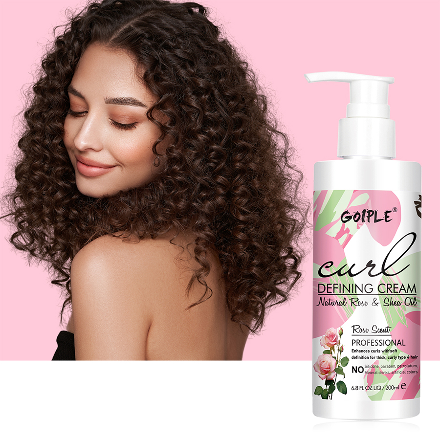 Hair Care For Wavy Hair - Professional Curl Defining Cream with Natural