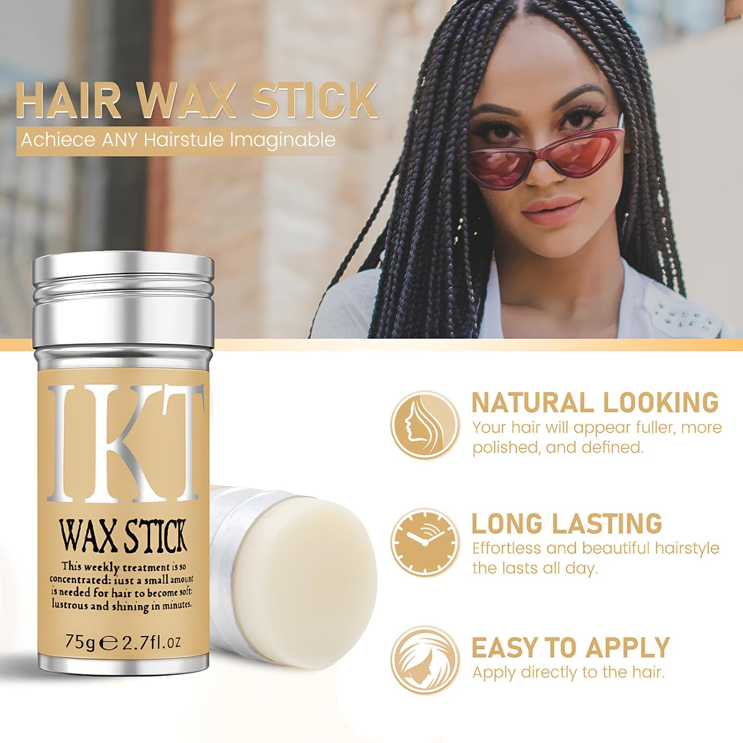 Hair Wax Stick for Wigs, Edge  – Hair Care Garnier recenzja i cena