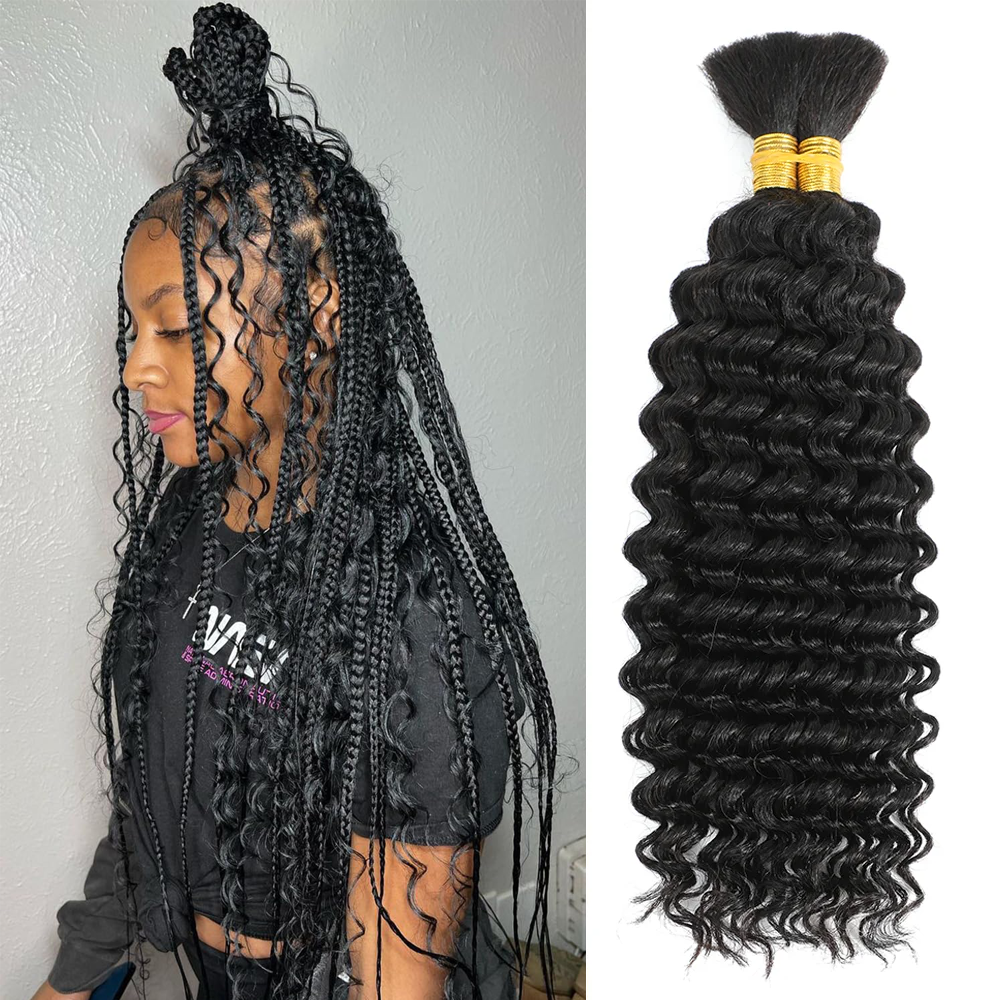 Bulk Human Hair Deep Wave For  – Hair Care For Wavy Hair recenzja i cena